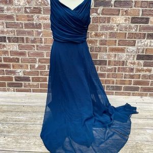 After Six Plus Size Bridesmaid Dress | Navy Blue